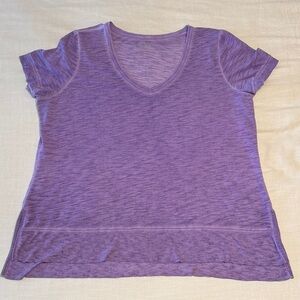 👚 Lane Bryant V-Neck Tee – Purple, Size 18/20
